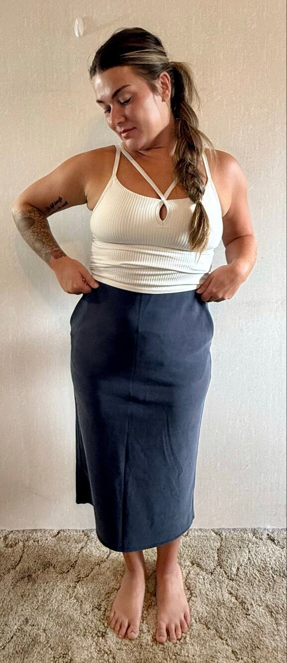 Lululemon Softstreme High-Rise Midi Skirt